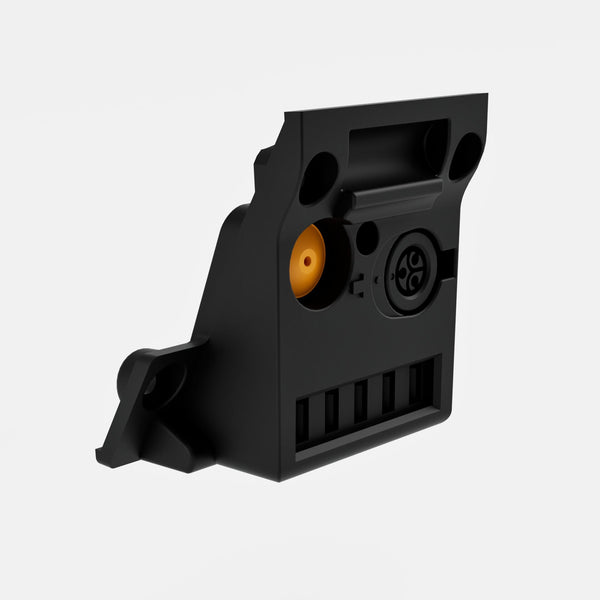 Explore our durable e-bike battery cover with integrated connectors and valves, engineered for seamless functionality and secure fit.